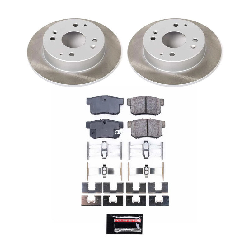 PowerStop Power Stop 98-02 Honda Accord Rear Semi-Coated Rotor Kit SC1244 SC1244 Photo - Primary