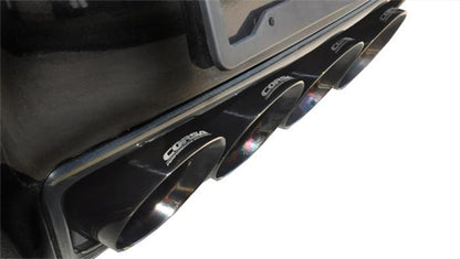 Corsa Performance 2015 Chevy Corvette Z06 3" Axle Back Exhaust, Black Quad 4.5" Tips 14766BLK Photo - Mounted