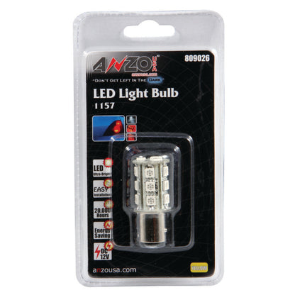 ANZO LED Bulbs Universal LED 1157 Amber - 18 LEDs 1 3/4in Tall 809026 809026 Photo - Primary