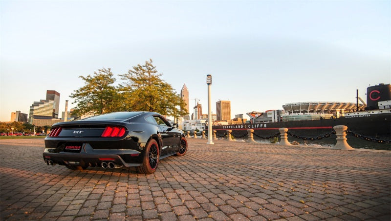 Corsa Performance 15-16 Ford Mustang GT 5.0 3in Axle Back Exhaust Polish Quad Tips 14334 Photo - Mounted