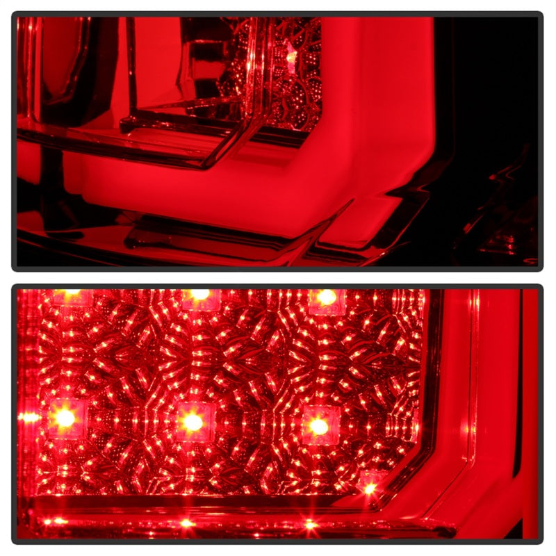 Spyder 07-13 Toyota Tundra V2 Light Bar LED Tail Lights - Red Clear ALT-YD-TTU07V2-LB-RC 5085450 5085450 Photo - Unmounted