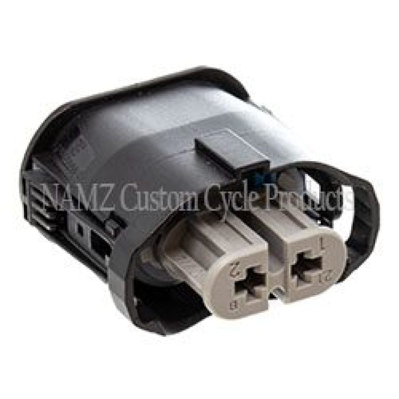 NAMZ V-Twin VROD Models OEM Headlight Connector (Gray) w/Wire Seals & Terminals (HD 72450-01) NA-2-1355668-2 NA-2-1355668-2 Photo - Primary