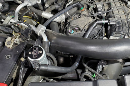 J&L 2015-2017 Ford Expedition 3.5L EcoBoost Oil Separator 3.0 - Clear Anodized 3047P-C 3047P-C Photo - Mounted