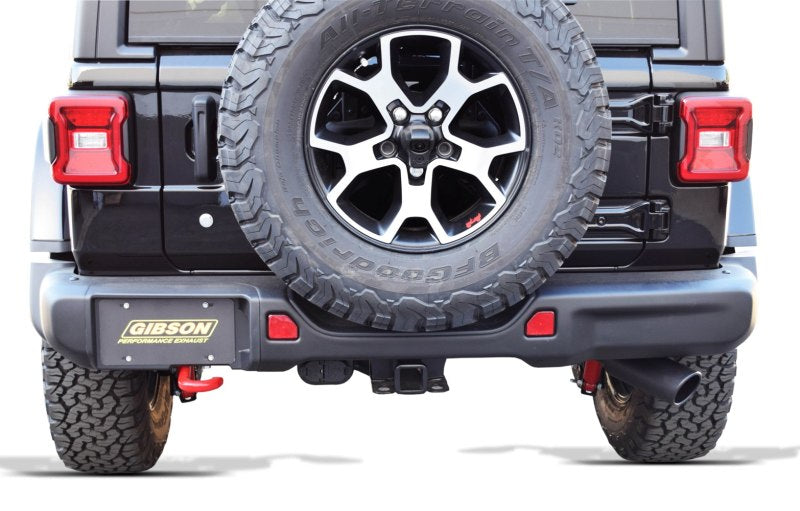 Gibson 18-  Jeep JL 3.6L Cat Back Exhaust Black GIB617308-B 617308-B Illustration Guide