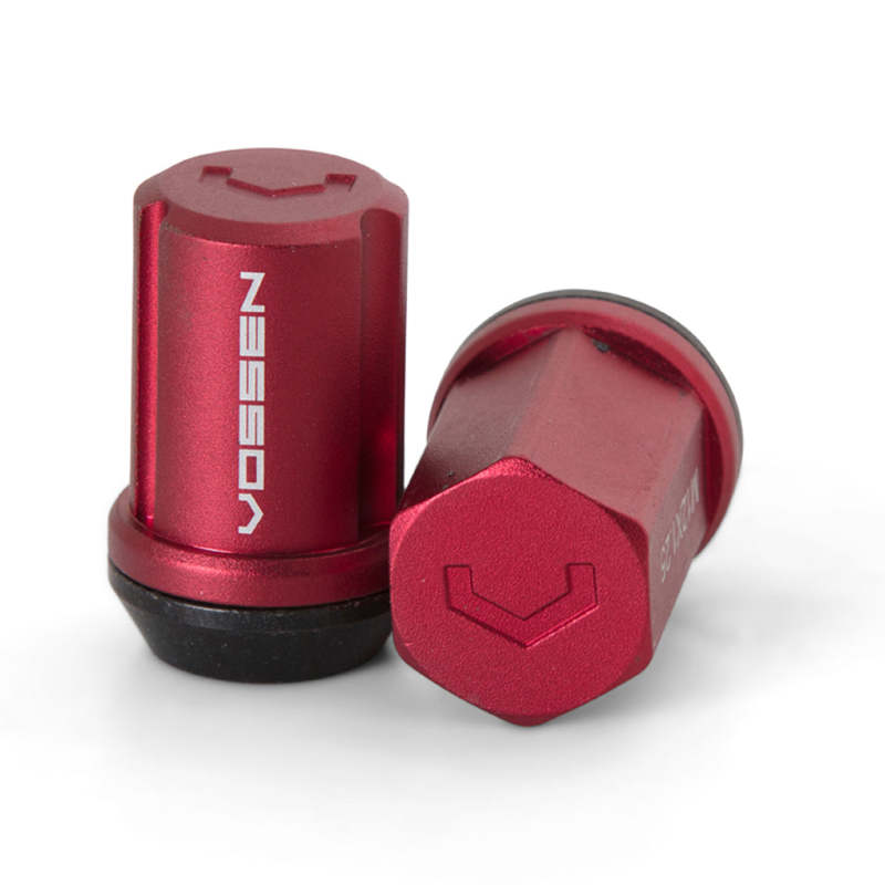 Vossen 35mm Lock Nut - 14x1.5 - 19mm Hex - Cone Seat - Red (Set of 4) LUG-NL1450-RD LUG-NL1450-RD Photo - Primary