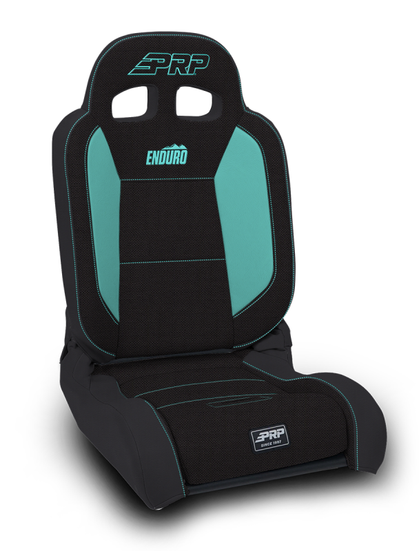 PRP Seats PRP EnduroDaily Reclining Suspension Seat - Black/Teal Tweed - Driver A8701044-50-238 A8701044-50-238 Photo - Primary