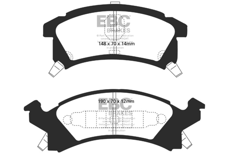 EBC Disc Brake Pad Set UD673 Photo - Primary