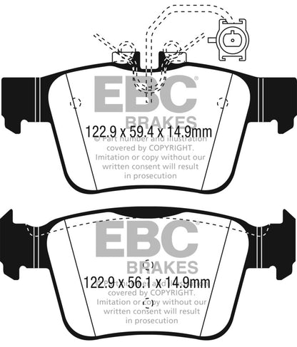 EBC 2017+ Alfa Romeo Giulia 2.0T Redstuff Rear Brake Pads DP32315C DP32315C Photo - Primary