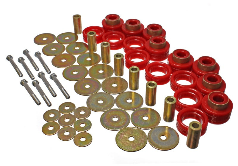 Energy Suspension Body Mount Set Inc. Hardware [Dodge 1500 Club Cab (1994-01)] 5.4112R Photo - Primary