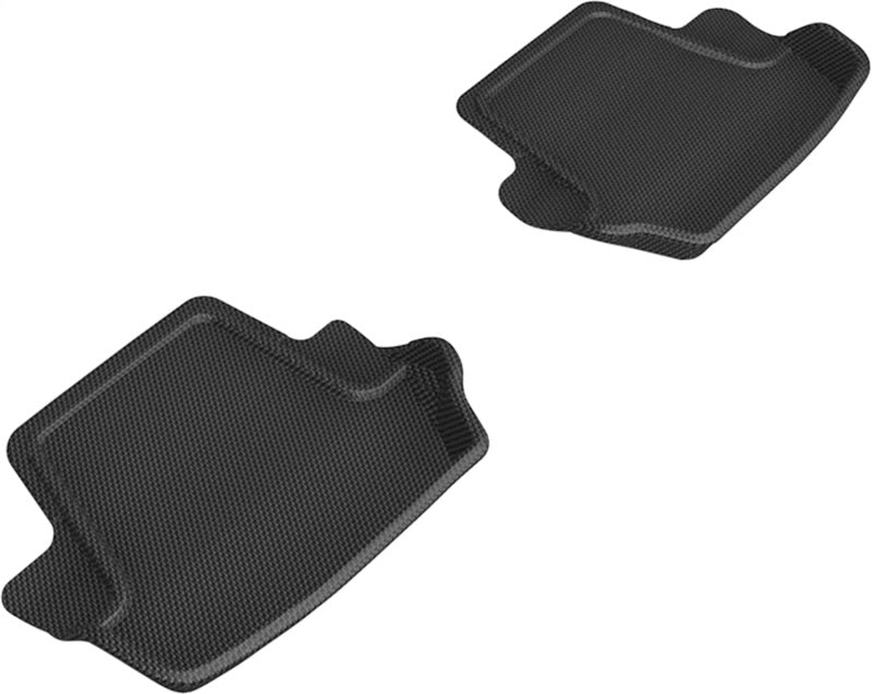 3D MAXpider 20-24 Porsche 911 Carrera/Convertible/S/4/4S (992) Kagu 2nd Row Floormat - Black L1PO02121509