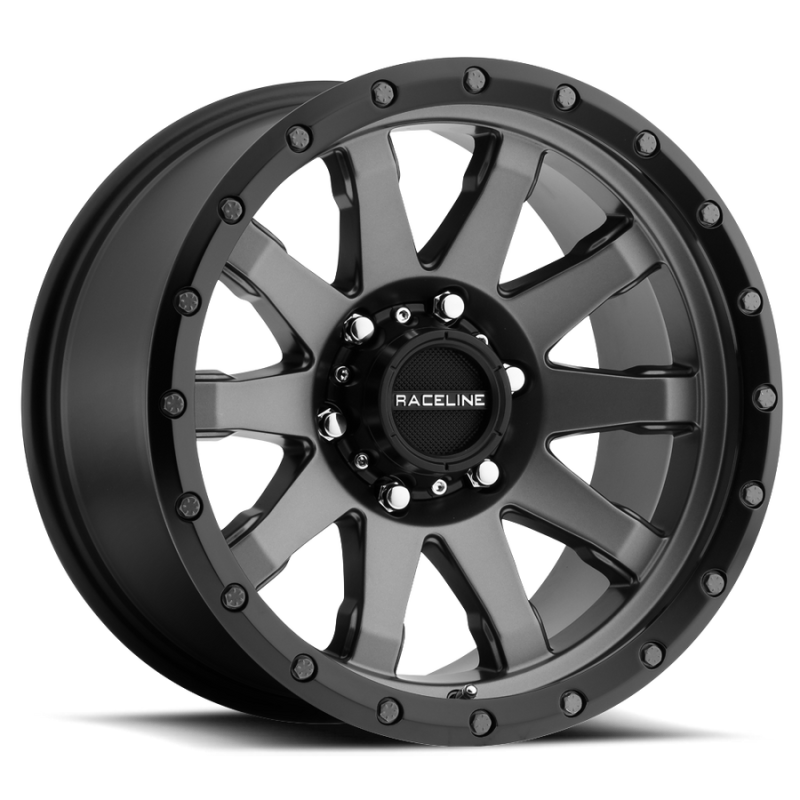 Raceline 934G Clutch 17x8.5in / 5x139.7 BP / 0mm Offset / 106.5mm Bore - Gunmetal Wheel 934G-78555-00 934G-78555-00 Photo - Primary
