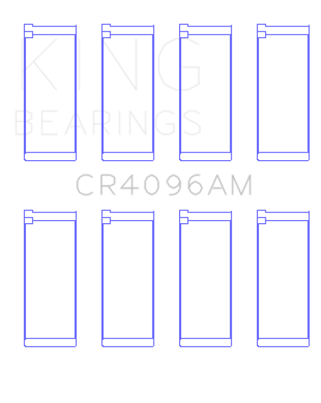 King Engine Bearings Mazda Fe/G6/F8 (Size +1.0mm) Connecting Rod Bearing Set CR4096AM1.0 CR4096AM1.0 Photo - Primary