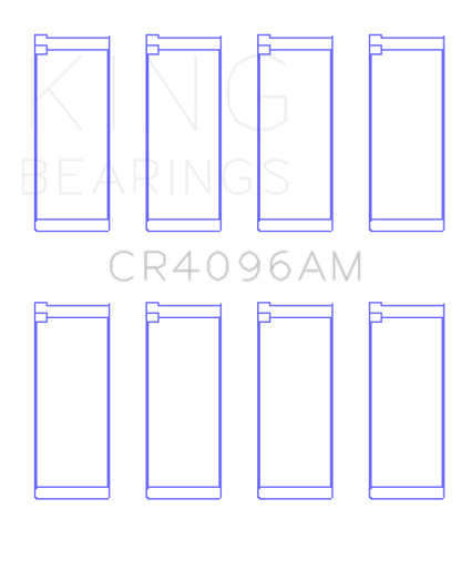 King Engine Bearings Mazda Fe/G6/F8 (Size +1.0mm) Connecting Rod Bearing Set CR4096AM1.0 CR4096AM1.0 Photo - Primary