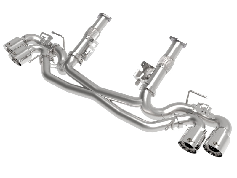 AFe MACH Force-Xp 304 Stainless Steel Cat-Back Exhaust Polished 2020 Chevrolet Corvette C8 49-34124NM-P 49-34124NM-P Photo - Primary