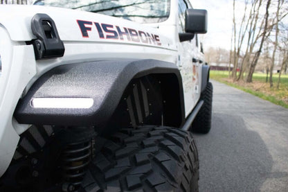 Fishbone Offroad 2018+ Jeep Wrangler JL/JLU/2020+ Gladiator JT  Steel Front Fender Flares  - Black FB23454F FB23454F Photo - lifestyle view