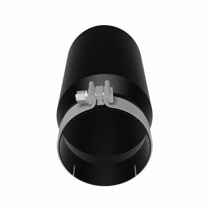 Magnaflow Tip Stainless Black Coated Single Wall Round Single Outlet 6in Dia 5in Inlet 13in L 35239 35239 360 Degree Image Set