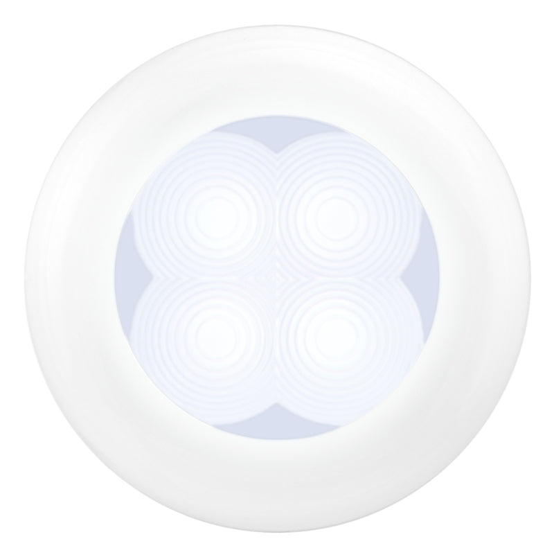 Hella  '0500 Series' Slim Line White 12V DC Round Soft LED Courtesy Lig 980500041 Photo - Primary