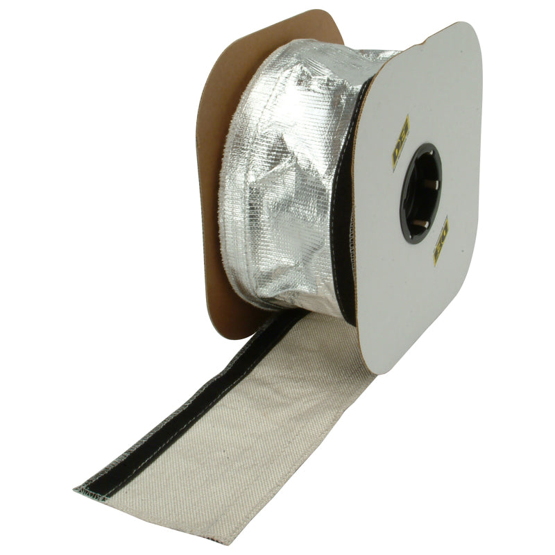 DEI Heat Shroud 2-1/2in x 50ft Spool - Aluminized Sleeving-Hook and Loop Edge 93487 93487 Photo - Primary