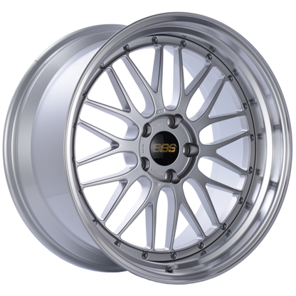 BBS LM 20x10 5x120 ET20 Diamond Silver Center Diamond Cut Lip Wheel -82mm PFS/Clip Required LM226DSPK LM226DSPK Photo - Primary