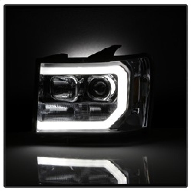 Spyder GMC Sierra 1500/2500/3500 07-13 V2 Projector Headlights - Chrome PRO-YD-GS07V2-LBDRL-C 5083647 5083647 Photo - Unmounted