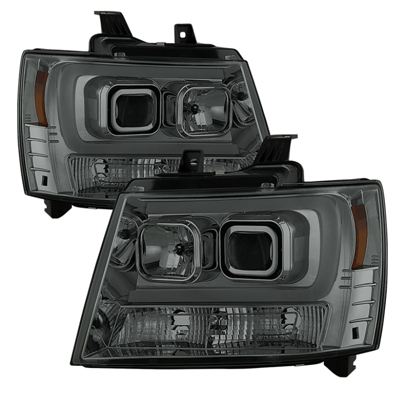 Spyder 07-14 Chevy Suburban/1500/2500/Tahoe V2 Projector Headlights Smoke PRO-YD-CSUB07V2-DRL-SM 5082589 5082589 Photo - Primary