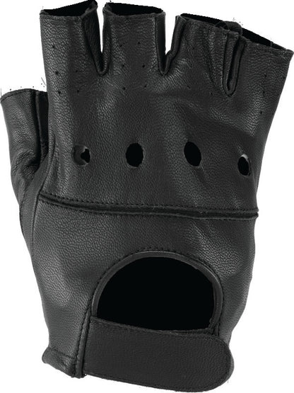 Kuryakyn Leather By River Road Diamond Shorty Gloves Black Womens - Small 094496 094496 Photo - Primary