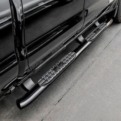 Westin 19-20 Chevrolet/GMC Silverado/Sierra 1500 Double Cab PRO TRAXX 4 Oval Nerf Step Bars - Black 21-24125 21-24125 Photo - Mounted