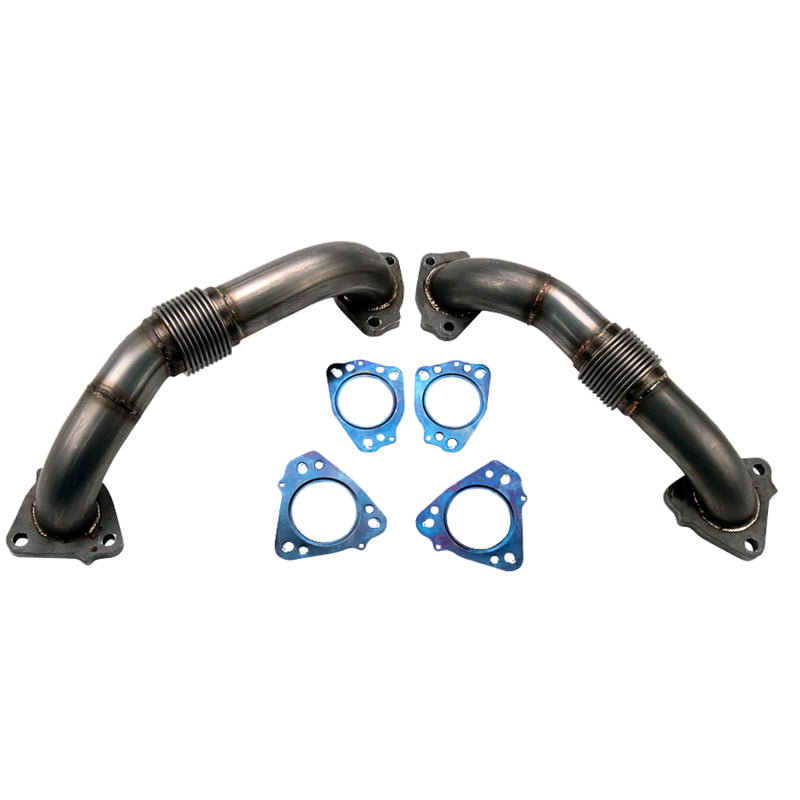 Wehrli 17-19 Chevrolet 6.6L L5P Duramax 2in Stainless Up Pipe Kit w/Gaskets WCF100624 WCF100624 Photo - Primary