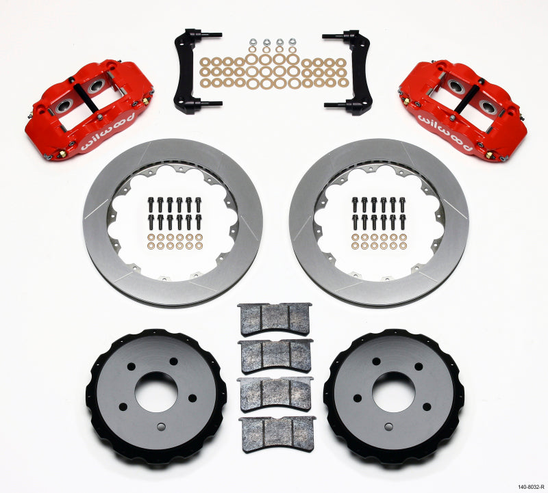 Wilwood FNSL4R Rear Kit,12.88", Red 97-04 Corvette C5/Z06 140-8032-R Photo - Primary