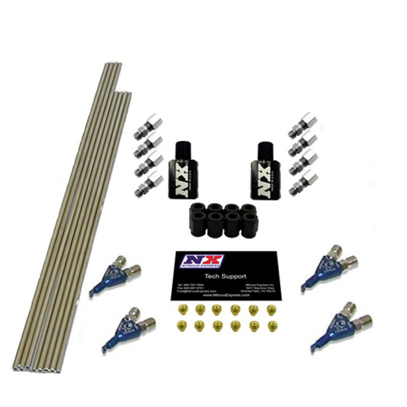 Nitrous Express 4 Cyl Piranha Conversion for Single Nozzle EFI System to Direct Port NX400 NX400 Photo - Primary
