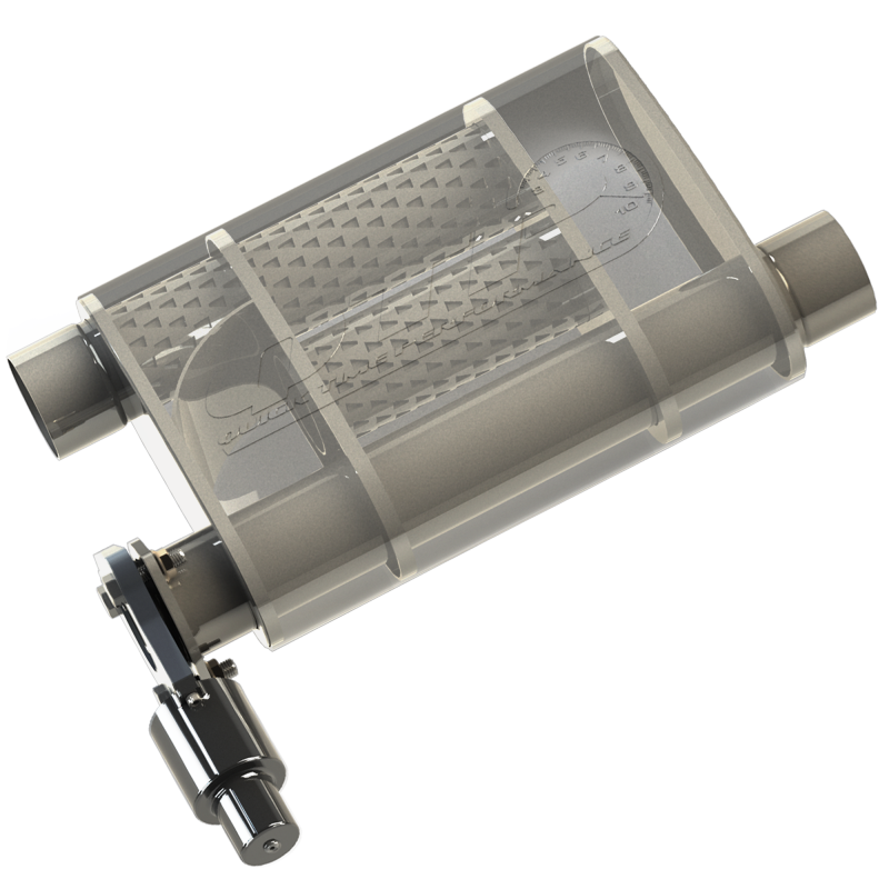 QTP 3in Weld-On 304SS Screamer Muffler w/Bolt-On QTEC Electric Cutout 13300C 13300C Photo - Primary