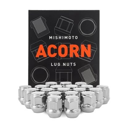 Mishimoto Steel Acorn Lug Nuts M12 x 1.5 - 20pc Set - Chrome MMLG-AC1215-20CH MMLG-AC1215-20CH Photo - Primary