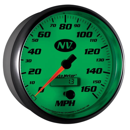 AutoMeter Gauge Speedometer 5in. 160MPH Elec. Programmable NV 7489 7489 User 6
