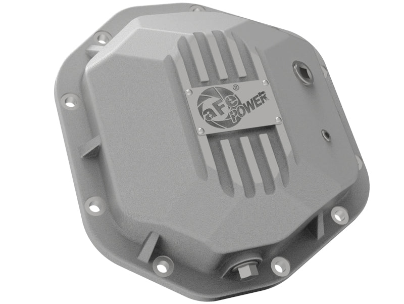 aFe 97-18 Jeep Wrangler TJ/JK Dana 44 Street Series Differential Cover w/ Machined Fins - Raw 46-71110A 46-71110A Photo - Unmounted