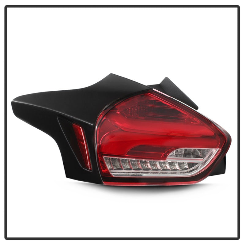 Spyder 15-17 Ford Focus Hatch LED Tail Lights w/Indicator/Reverse - Red Clr (ALT-YD-FF155D-LED-RC) 5085726 5085726 Photo - Unmounted