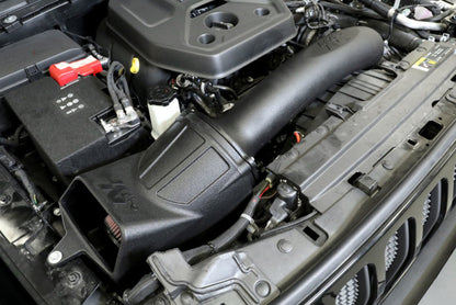 K&N Engineering K&N 19-20 Jeep Wrangler JL 2.0L L4 F/I Turbo Performance Intake Kit 57-1580 57-1580 Photo - Mounted