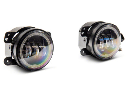 Raxiom 07-18 Jeep Wrangler JK Axial Series 4-In LED Devil Eyes Fog Lights w/ Halo J142667 J142667 Photo - Primary