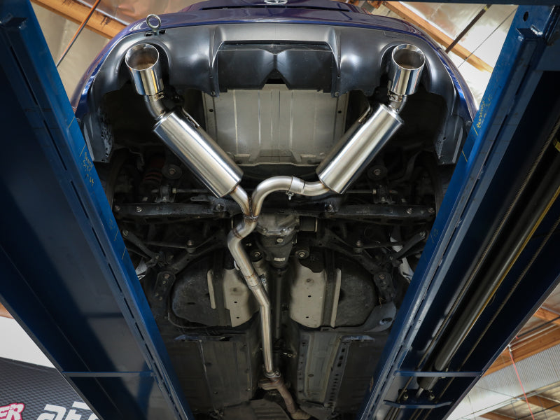aFe Takeda Exhaust Axle-Back 13-15 Scion FRS / Subaru BRZ 304SS Carbon Fiber Dual Tips Exhaust 49-36023-C 49-36023-C Photo - Mounted