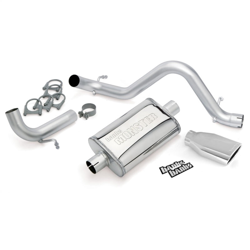 Banks Power 12-15 Jeep 3.6L Wrangler (All) - 2dr Monster Exh Sys - SS Single Exh w/ Chrome Tip 51342 51342 Photo - Primary