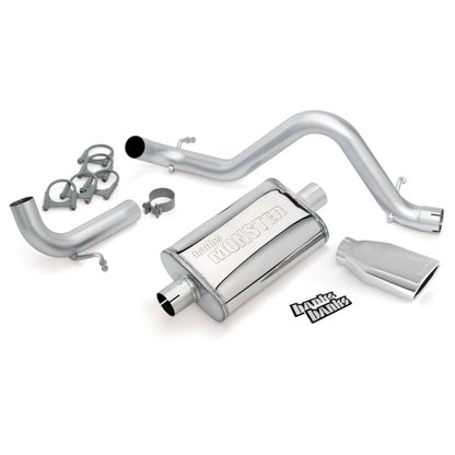 Banks Power 12-15 Jeep 3.6L Wrangler (All) - 2dr Monster Exh Sys - SS Single Exh w/ Chrome Tip 51342 51342 Photo - Primary