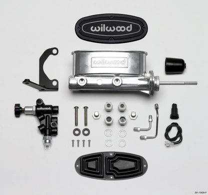 Wilwood HV Tandem M/C Kit w L/H Bracket & Prop Valve - 15/16" Bore 261-13626-P Photo - Primary