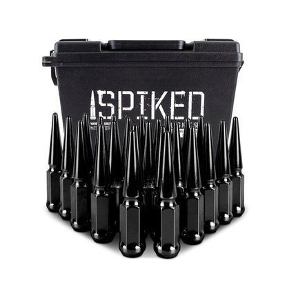 Mishimoto Mishimoto Steel Spiked Lug Nuts M12 x 1.5 24pc Set Black MMLG-SP1215-24BK MMLG-SP1215-24BK User 1