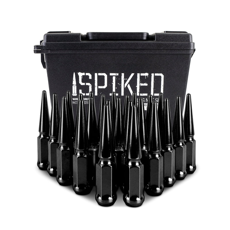 Mishimoto Mishimoto Steel Spiked Lug Nuts M12 x 1.5 24pc Set Black MMLG-SP1215-24BK MMLG-SP1215-24BK User 1