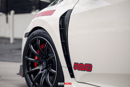 Seibon 17-18 Honda Civic Type-R Carbon Fiber Fender Ducts (Pair) FD17HDCVR FD17HDCVR Photo - Primary