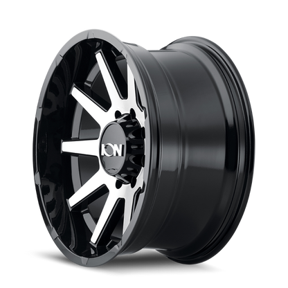 ION Wheels ION Type 143 20x9 / 5x127 BP / 0mm Offset / 71.5mm Hub Black/Machined Wheel 143-2973BM 143-2973BM Photo - Primary