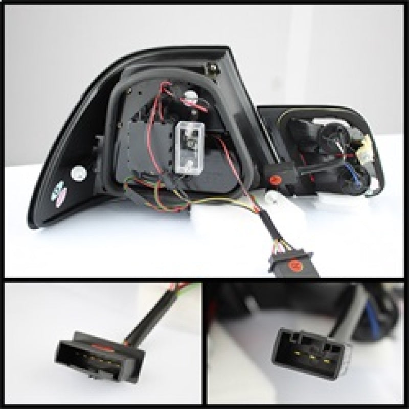Spyder BMW E46 00-03 2Dr Coupe Light Bar LED Tail Lights Red Clear ALT-YD-BE4600-LBLED-RC 5073822 5073822 Photo - Primary