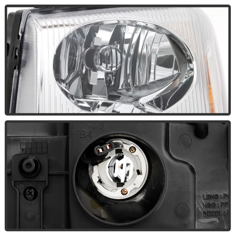 SPYDER xTune 02-09 GMC Envoy OEM Style Headlights - Chrome (HD-JH-GEN02-AM-C) 9042669 9042669 Photo - Unmounted
