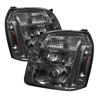 Spyder GMC Yukon 07-14/Yukon Denali 07-14 Projector Headlights LED Halo LED Smke PRO-YD-GY07-HL-SM 5029348 5029348 Photo - Primary