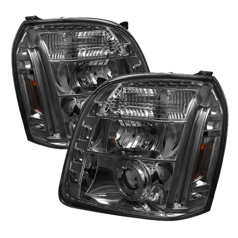 Spyder GMC Yukon 07-14/Yukon Denali 07-14 Projector Headlights LED Halo LED Smke PRO-YD-GY07-HL-SM 5029348 5029348 Photo - Primary