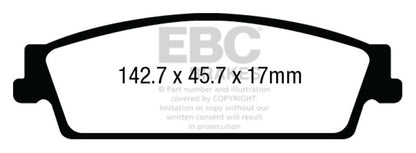 EBC Disc Brake Pad Set DP63022 Photo - Primary